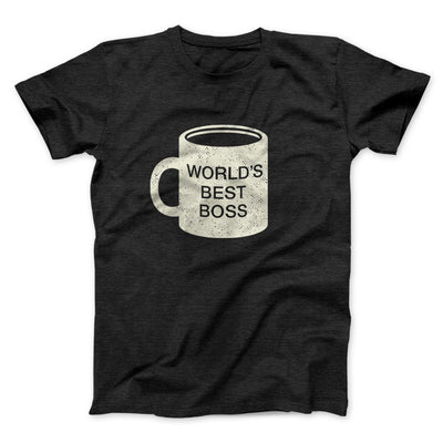 World's Best Boss Men/Unisex T-Shirt Black Heather | Funny Shirt from Famous In Real Life
