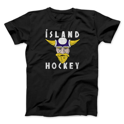 Iceland Hockey Men/Unisex T-Shirt Black | Funny Shirt from Famous In Real Life