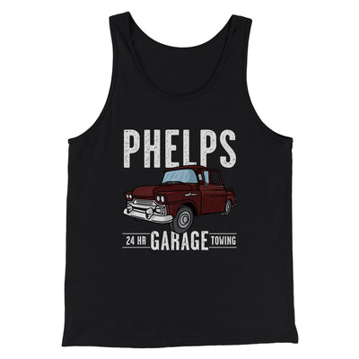 Phelps Garage Funny Movie Men/Unisex Tank Top Black | Funny Shirt from Famous In Real Life