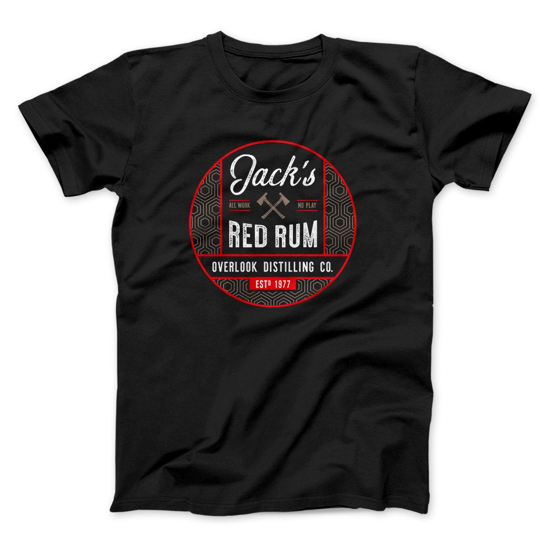 Jack's Red Rum Funny Movie Men/Unisex T-Shirt | Funny Shirt from Famous In Real Life