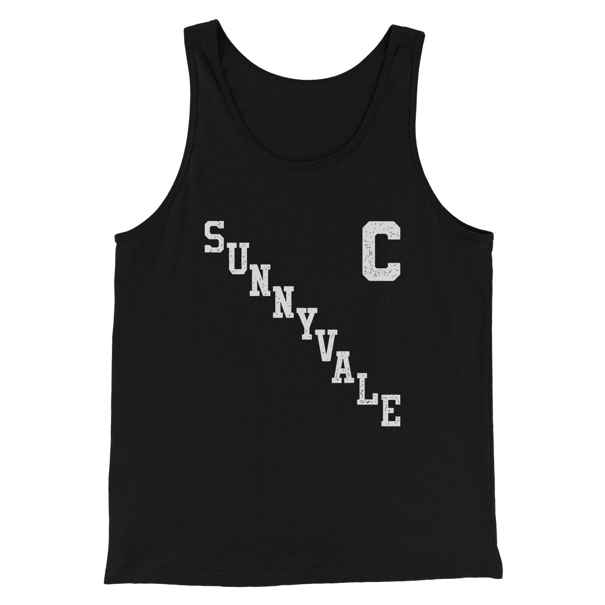 Sunnyvale Jersey Men/Unisex Tank Top Black | Funny Shirt from Famous In Real Life