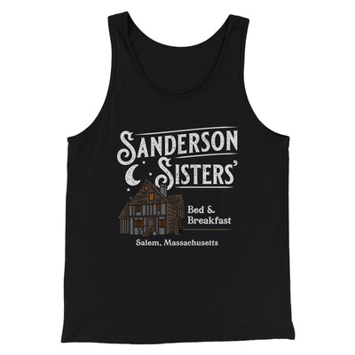 Sanderson Sisters' Bed & Breakfast Funny Movie Men/Unisex Tank Top Black | Funny Shirt from Famous In Real Life