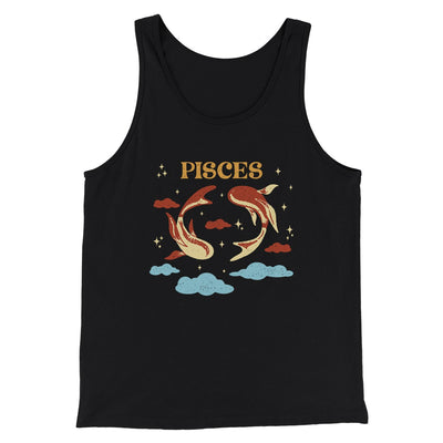 Pisces Men/Unisex Tank Black | Funny Shirt from Famous In Real Life