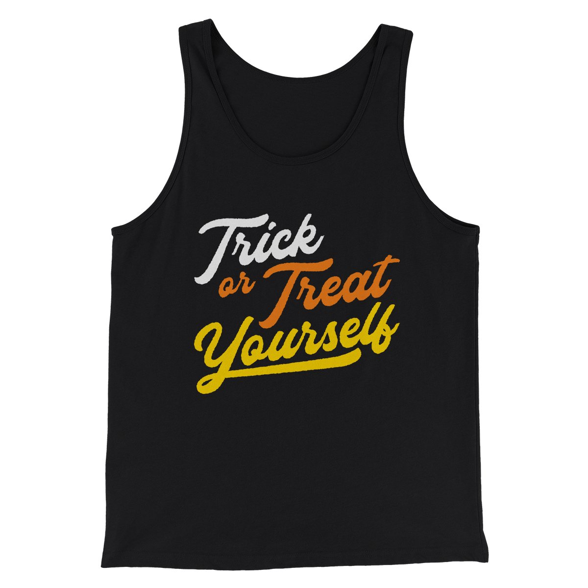 Trick Or Treat Yourself Men/Unisex Tank Top | Funny Shirt from Famous In Real Life