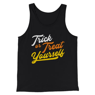 Trick Or Treat Yourself Men/Unisex Tank Top Black | Funny Shirt from Famous In Real Life