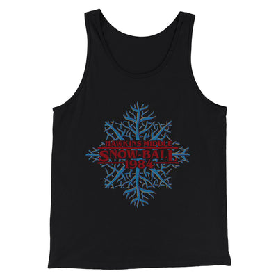 Hawkins Middle Snow Ball Men/Unisex Tank Top Black | Funny Shirt from Famous In Real Life