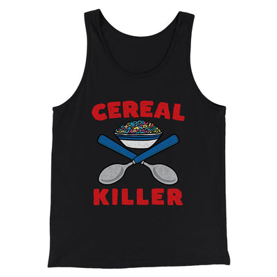 Cereal Killer Men/Unisex Tank Top Black | Funny Shirt from Famous In Real Life