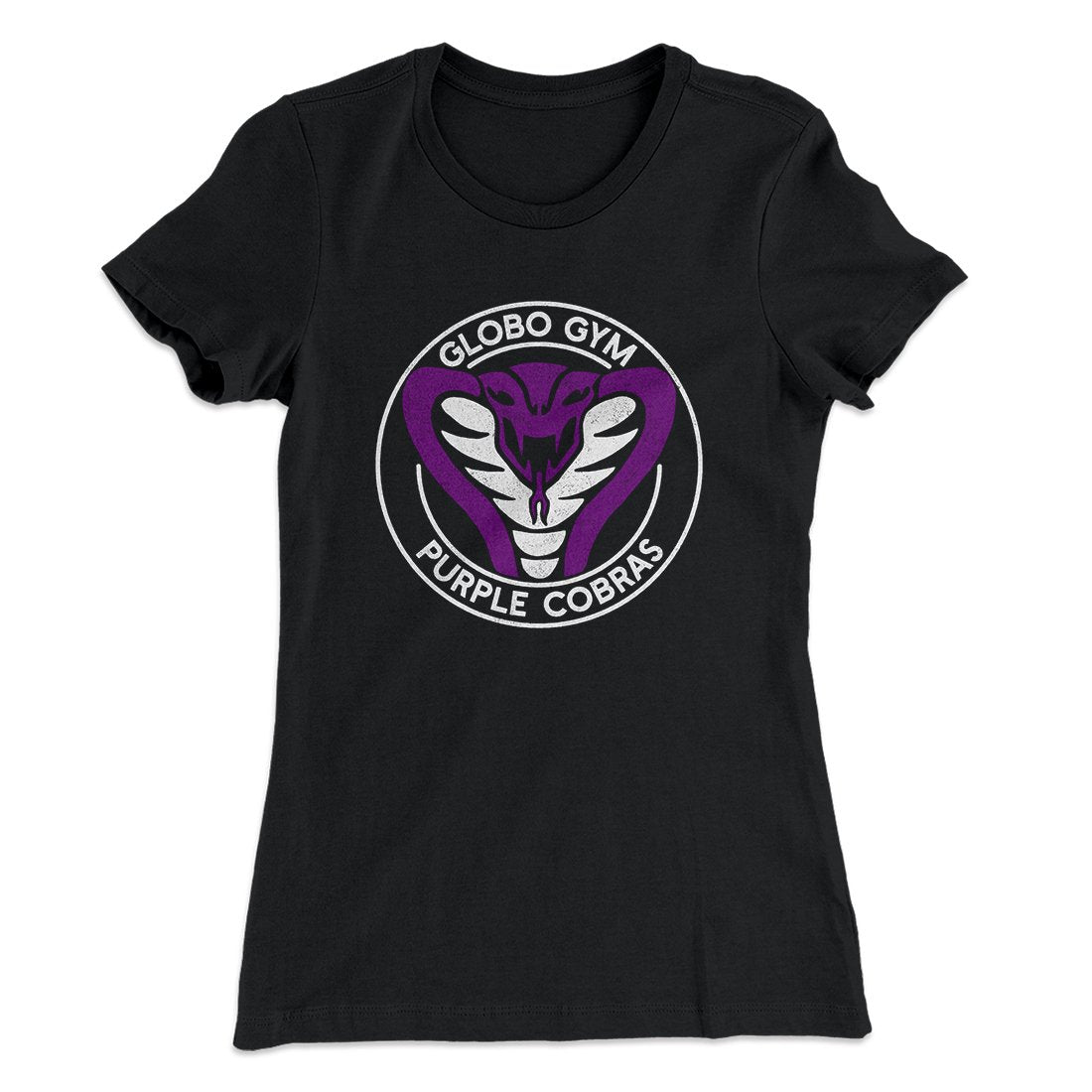 Dodgeball Globo Gym Cobras T-Shirt – Black, 100% Cotton, Crew Neck