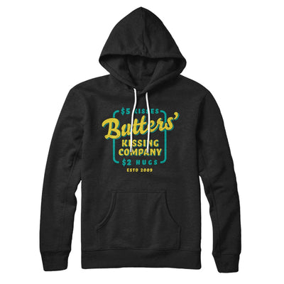 Butter's Kissing Company Hoodie Black | Funny Shirt from Famous In Real Life