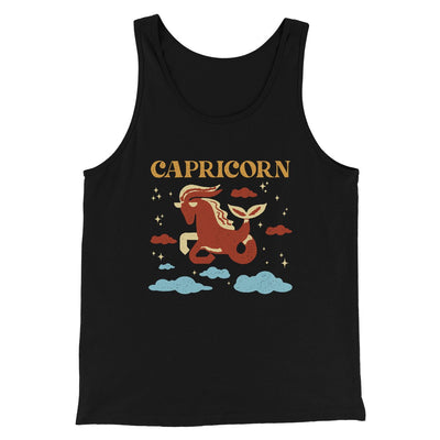 Capricorn Men/Unisex Tank Black | Funny Shirt from Famous In Real Life