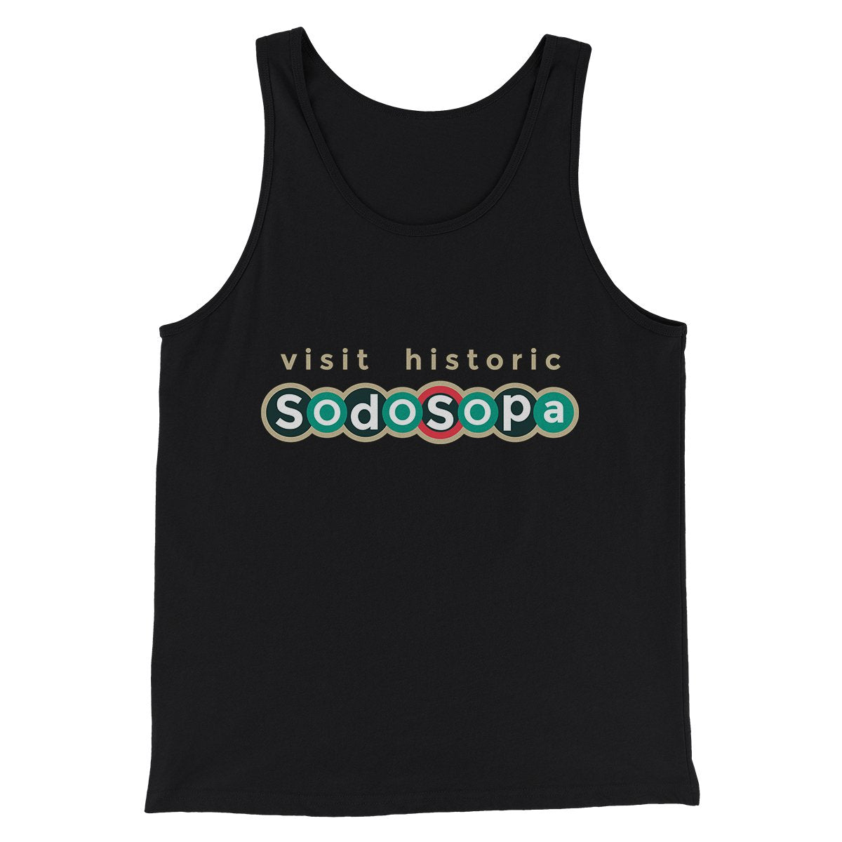 Visit Historic SodoSopa Men/Unisex Tank Top | Funny Shirt from Famous In Real Life