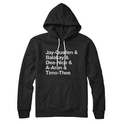 Substitute Teacher Names Hoodie Black | Funny Shirt from Famous In Real Life