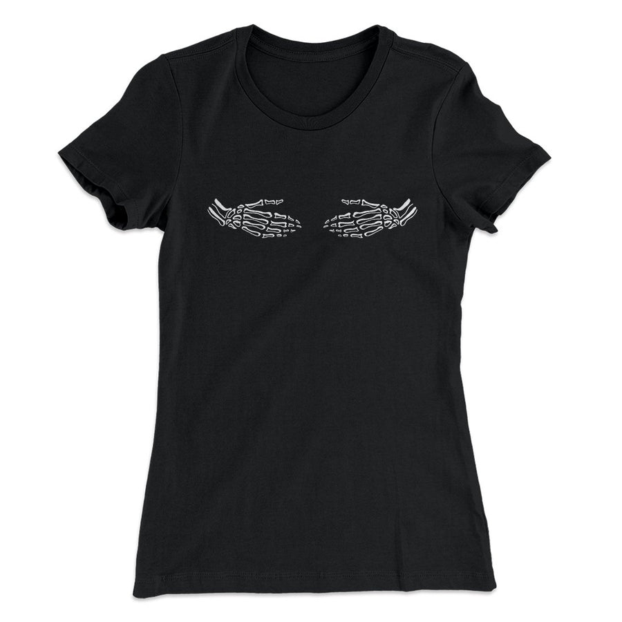 Skeleton Hands Women's T-Shirt | Funny Shirt from Famous In Real Life