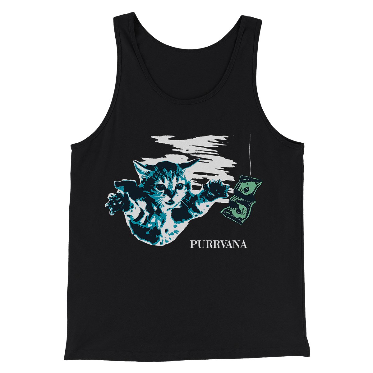 Purrvana Men/Unisex Tank Top | Funny Shirt from Famous In Real Life