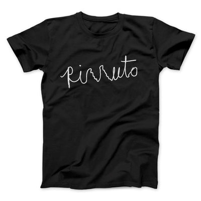 Rizzuto Cursive Funny Movie Men/Unisex T-Shirt Black | Funny Shirt from Famous In Real Life