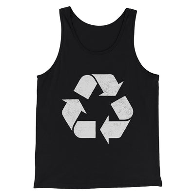 Recycle Symbol Men/Unisex Tank Top Black | Funny Shirt from Famous In Real Life