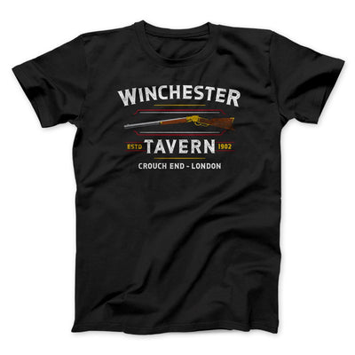 Winchester Tavern Men/Unisex T-Shirt Black | Funny Shirt from Famous In Real Life