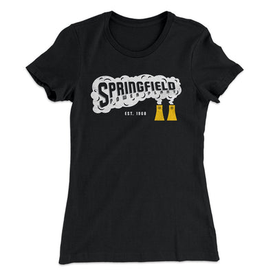 Springfield Power Plant Women's T-Shirt Black | Funny Shirt from Famous In Real Life