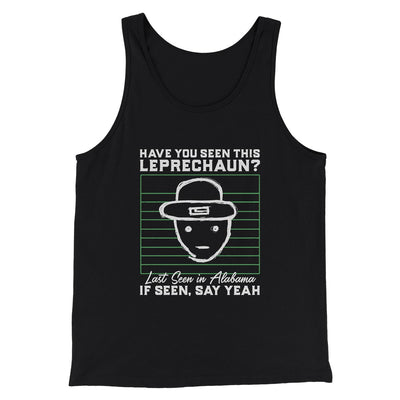 Alabama Leprechaun Amateur Sketch Men/Unisex Tank Top Black | Funny Shirt from Famous In Real Life