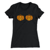 Pumpkin Bra Women's T-Shirt Black | Funny Shirt from Famous In Real Life