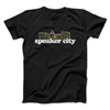 Speaker City Funny Movie Men/Unisex T-Shirt Black | Funny Shirt from Famous In Real Life