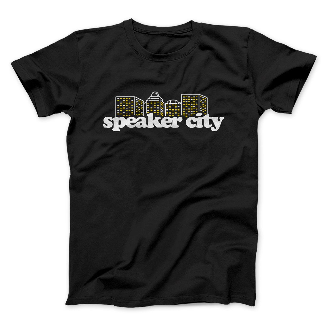 Speaker City Funny Movie Men/Unisex T-Shirt | Funny Shirt from Famous In Real Life