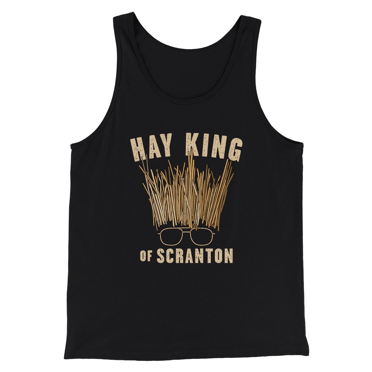 Hay King Funny Thanksgiving Men/Unisex Tank Top | Funny Shirt from Famous In Real Life
