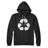 Recycle Symbol Hoodie Black | Funny Shirt from Famous In Real Life
