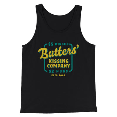 Butter's Kissing Company Men/Unisex Tank Top Black | Funny Shirt from Famous In Real Life