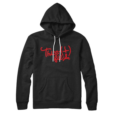 Thicc-Fil-A Hoodie Black | Funny Shirt from Famous In Real Life