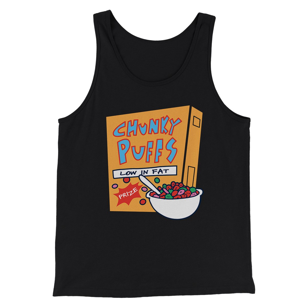 Chunky Puffs Cereal Men/Unisex Tank Top | Funny Shirt from Famous In Real Life