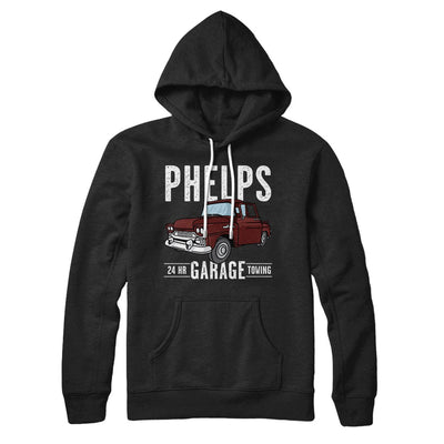 Phelps Garage Hoodie Black | Funny Shirt from Famous In Real Life