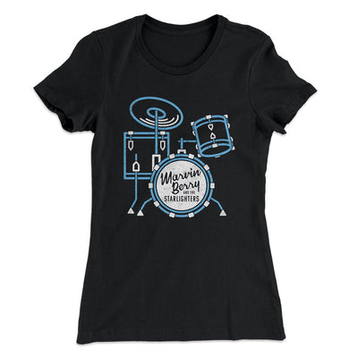 Marvin Berry and the Starlighters Women's T-Shirt Black | Funny Shirt from Famous In Real Life