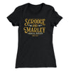 Scrooge & Marley Financial Services Women's T-Shirt Black | Funny Shirt from Famous In Real Life