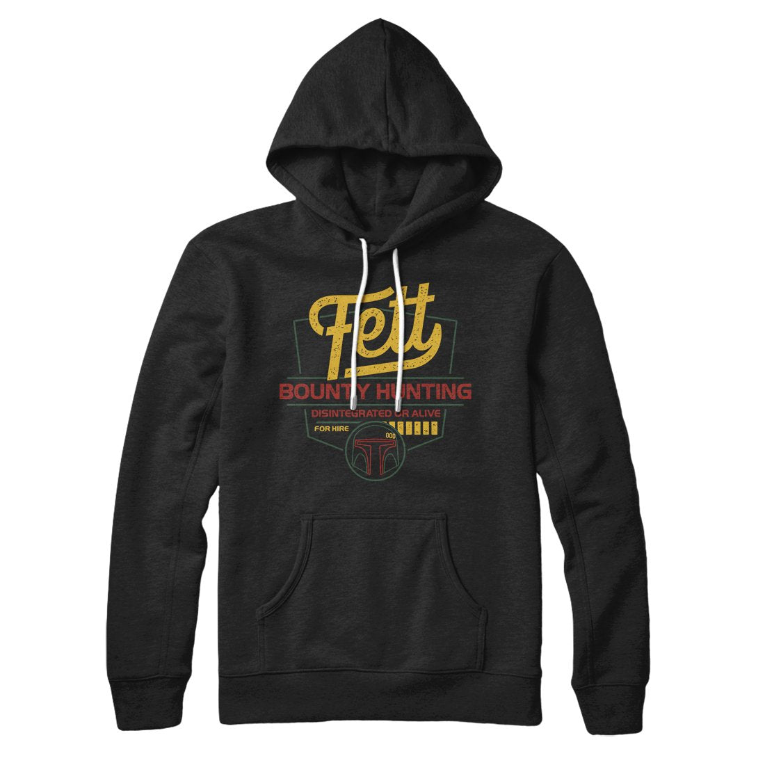 Fett Bounty Hunting Hoodie Black | Funny Shirt from Famous In Real Life