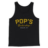 Pop's Barbershop Men/Unisex Tank Top Black | Funny Shirt from Famous In Real Life