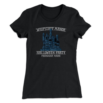 Whipstaff Manor Halloween Party Women's T-Shirt Black | Funny Shirt from Famous In Real Life