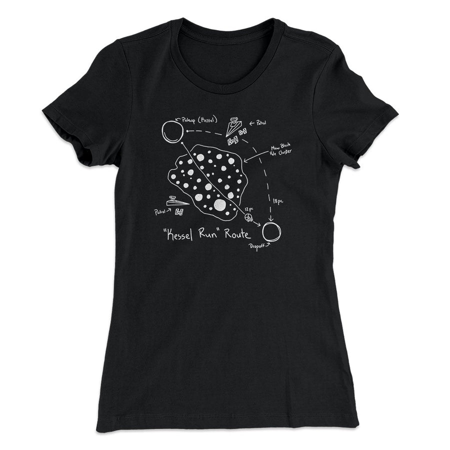 Kessel Run Directions Women's T-Shirt | Funny Shirt from Famous In Real Life