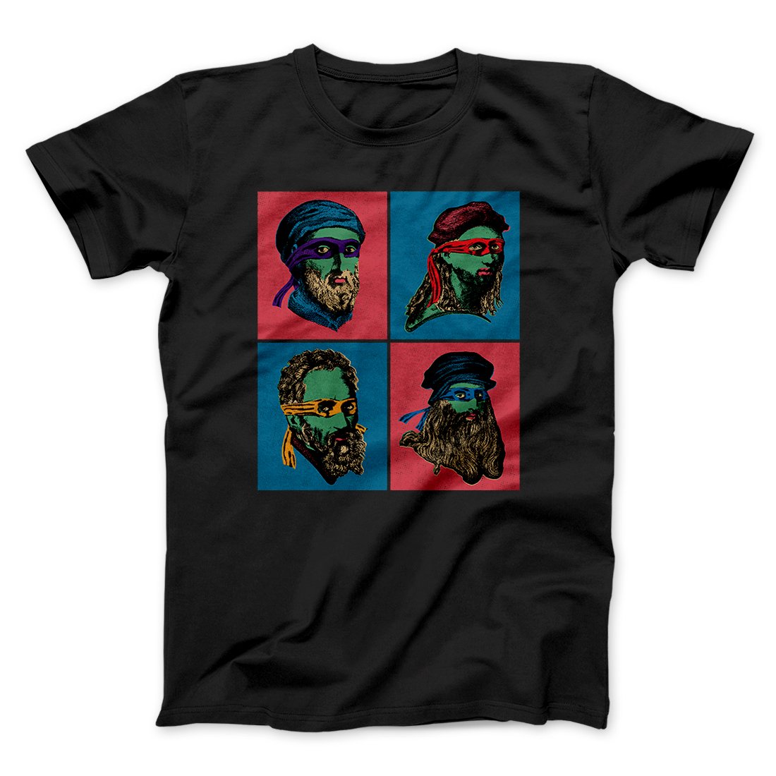 Teenage Mutant Ninja Artists Funny Movie Men/Unisex T-Shirt | Funny Shirt from Famous In Real Life
