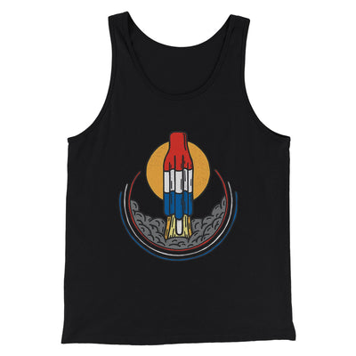 Rocket Pop Launch Men/Unisex Tank Top Black | Funny Shirt from Famous In Real Life