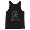 Delete My Browser History Men/Unisex Tank Top Black | Funny Shirt from Famous In Real Life
