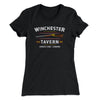 Winchester Tavern Women's T-Shirt Black | Funny Shirt from Famous In Real Life