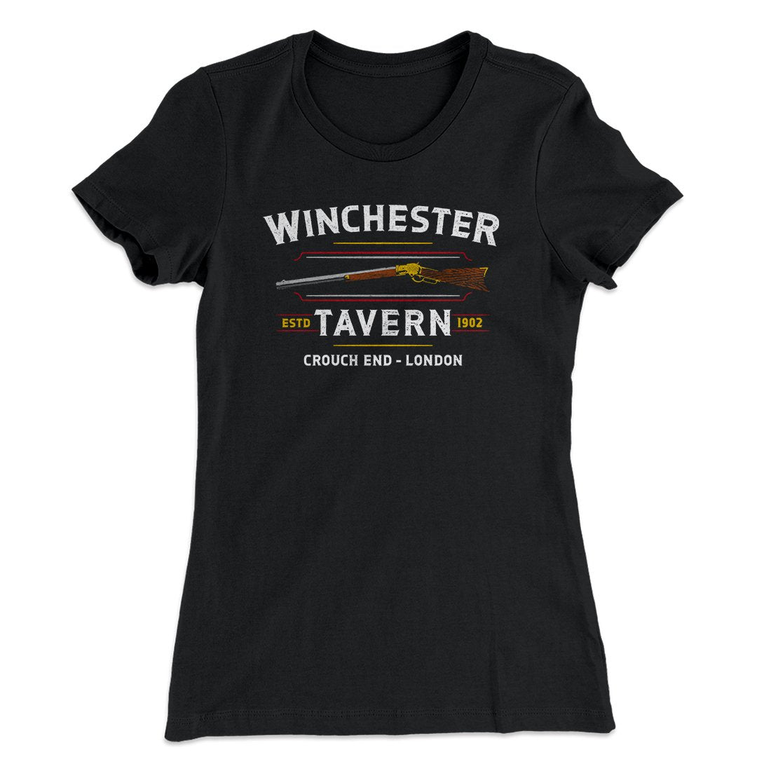 Winchester Tavern Women's T-Shirt | Funny Shirt from Famous In Real Life