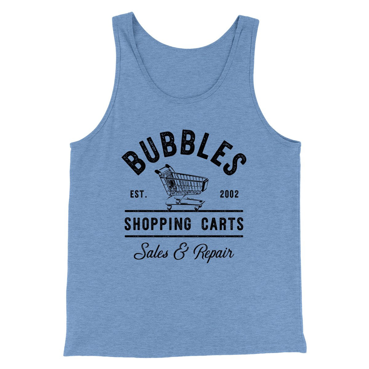 Bubbles Shopping Carts Men/Unisex Tank Top | Funny Shirt from Famous In Real Life
