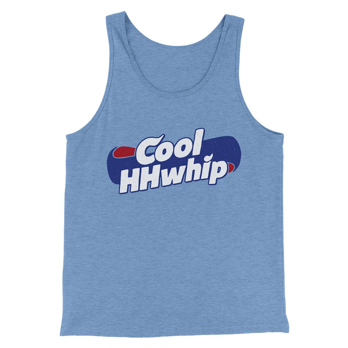 Cool Hhwhip Men/Unisex Tank Top Blue TriBlend | Funny Shirt from Famous In Real Life