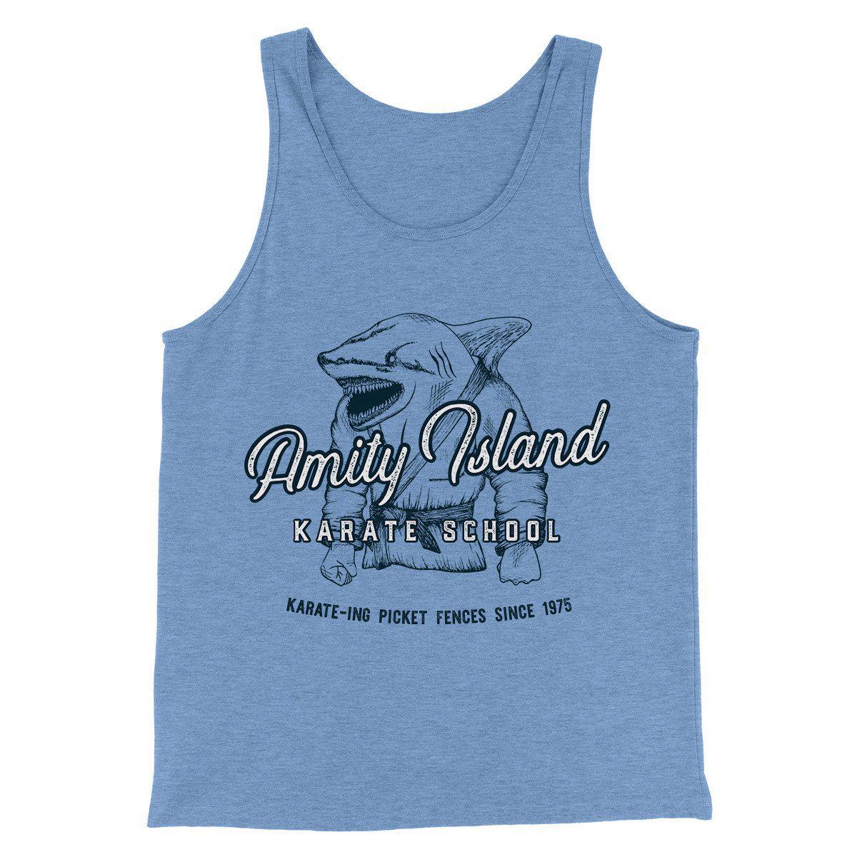 Amity Island Karate School Funny Movie Men/Unisex Tank Top | Funny Shirt from Famous In Real Life