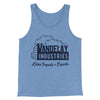 Vandelay Industries Men/Unisex Tank Top Blue TriBlend | Funny Shirt from Famous In Real Life