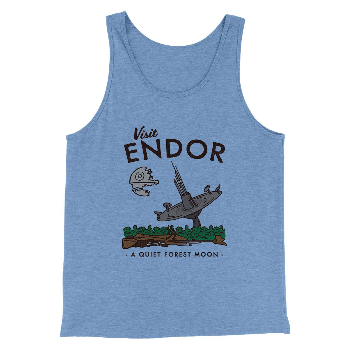 Visit Endor Funny Movie Men/Unisex Tank Top | Funny Shirt from Famous In Real Life