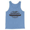 Camp Anawanna Men/Unisex Tank Top Blue TriBlend | Funny Shirt from Famous In Real Life