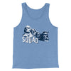 Squad Men/Unisex Tank Top Blue TriBlend | Funny Shirt from Famous In Real Life